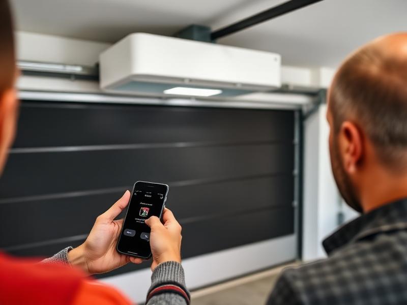 Smart garage door opener with WiFi connectivity and smartphone app control
